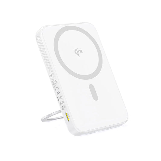 Spoljna bežična baterija Baseus PicoGo, 5000mAh, 20W, PD + FQI, 1 x QI - 1 x USB-C, Bela P10076800213-01