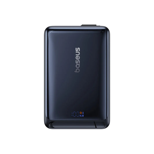 Spoljna bežična baterija Baseus Nomos, 10000mAh, 45W, PD + FQI, 1 x QI - 2 x USB-C, Crna P10078800123-00