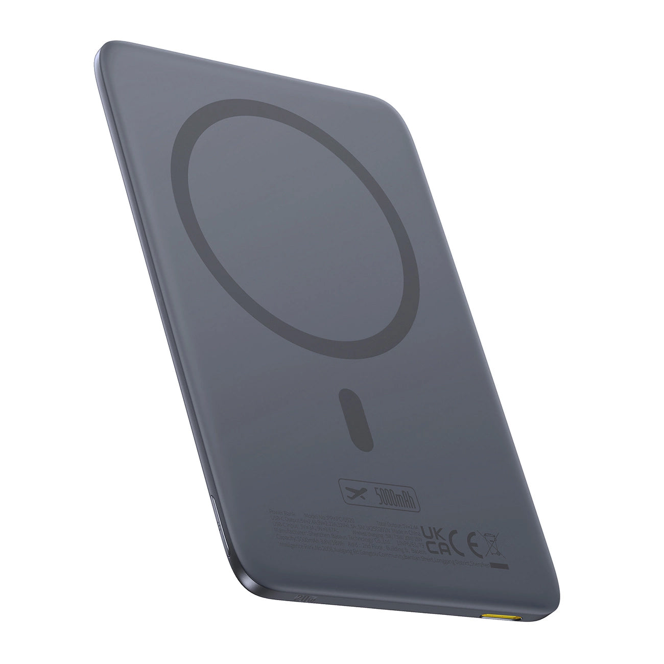 Baterija Eksterna Wireless Baseus PicoGo AM41, 5000mAh, 20W, PD + FQI, 1 x QI - 1 x USB-C, Siva P1007680C813-00