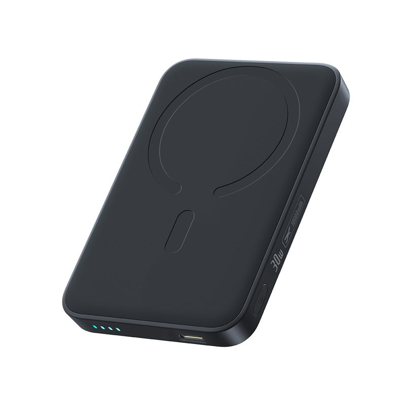 Bežična eksterna baterija Baseus EnerFill FM11, 10000mAh, 30W, PD + FQI, 1 x QI - 1 x USB-C, Crna