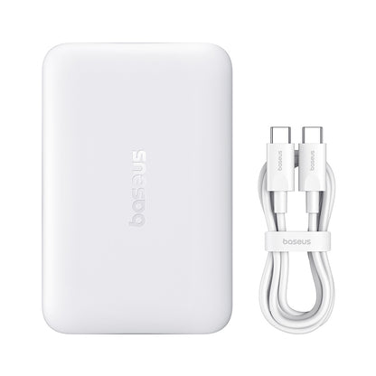 Bežična eksterna baterija Baseus EnerFill FM11, 10000mAh, 30W, PD + FQI, 1 x QI - 1 x USB-C, Bela