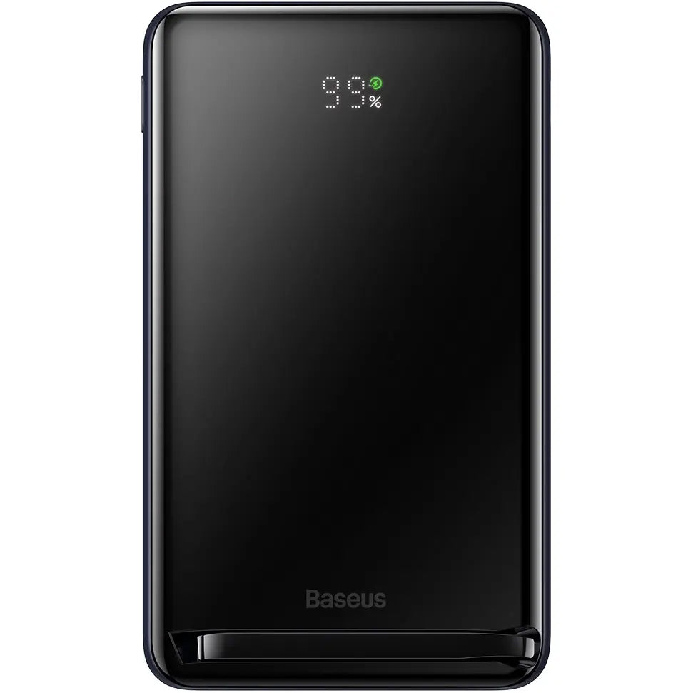 Baseus Magnetic Bracket Wireless External Battery, 10000mAh, 20W, PD + FQI, 1 x QI - 1 x USB-C, Blue PPCX000203 PPCX000203 