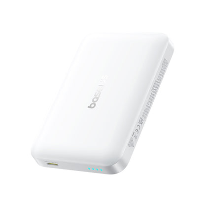 Bežična eksterna baterija Baseus EnerFill FM11, 10000mAh, 30W, PD + FQI, 1 x QI - 1 x USB-C, Bela