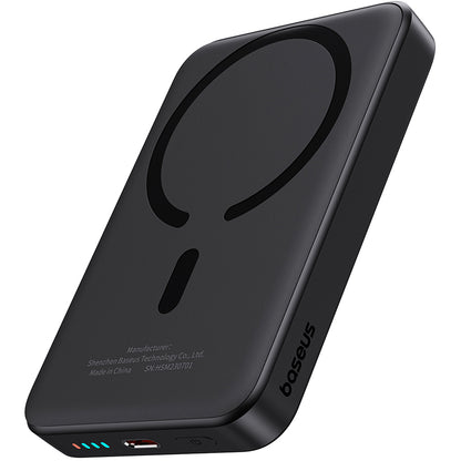 Spoljna baterija Wireless Baseus Magnetic Mini, 10000mAh, 20W, PD + FQI, 1 x QI - 1 x USB-C, Crna P10059001113-00