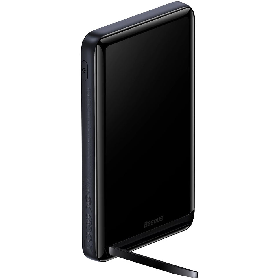 Baseus Magnetic Bracket Wireless External Battery, 10000mAh, 20W, PD + FQI, 1 x QI - 1 x USB-C, Blue PPCX000203 PPCX000203 