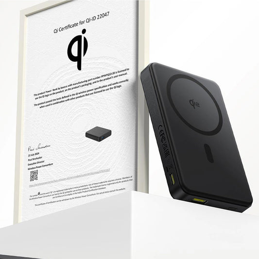 Baterija Eksterna Wireless Baseus Airpow2 Qi2, 10000mAh, 22.5W, QC + PD + FQI, 1 x QI - 1 x USB-A - 1 x USB-C, Crna P10080000123-00