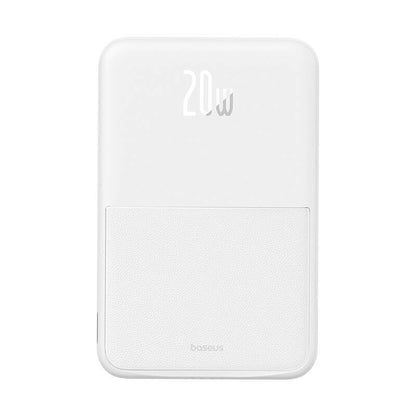 Spoljna bežična baterija Baseus MagPro PPCXZ05, 5000mAh, 20W, PD + FQI, 1 x QI - 1 x USB-C, Bela P10064101223-00