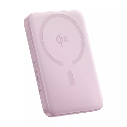 Spoljna bežična baterija Baseus Enerfill FM12, 10000mAh, 22.5W, PD + FQI, 1 x QI - 1 x USB-C, Roze E0028502