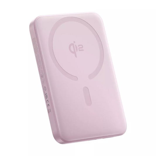 Spoljna bežična baterija Baseus Enerfill FM12, 10000mAh, 22.5W, PD + FQI, 1 x QI - 1 x USB-C, Roze E0028502