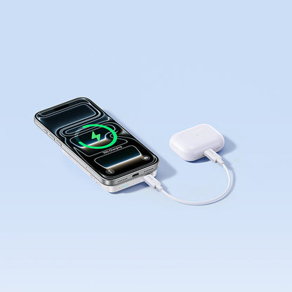 Bežična eksterna baterija Baseus EnerFill FM11, 10000mAh, 30W, PD + FQI, 1 x QI - 1 x USB-C, Bela