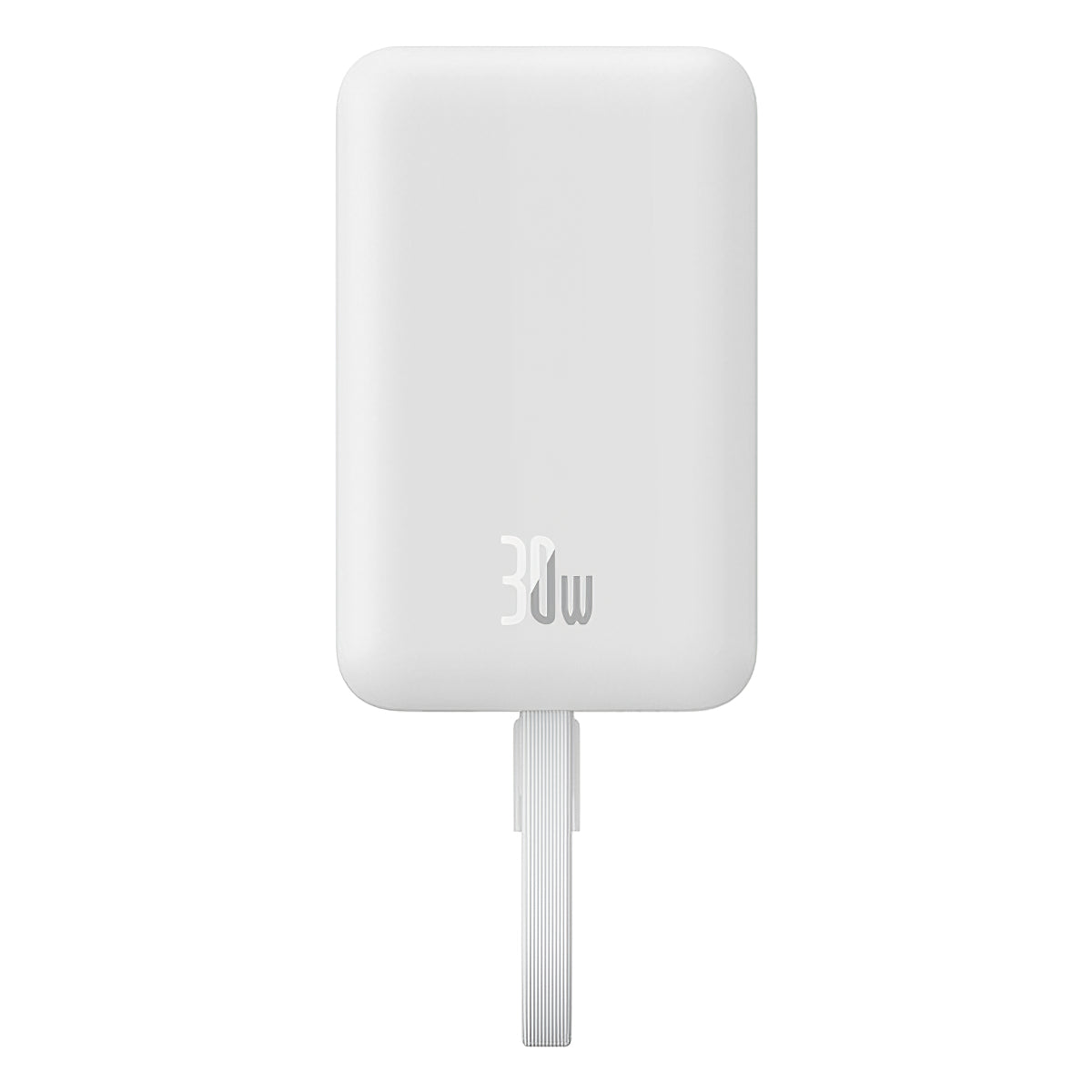 Wireless External Battery Baseus Magnetic Mini, 10000mAh, 30W, PD + FQI, 1 x QI - 2 x USB-C, White P1002210B223-00