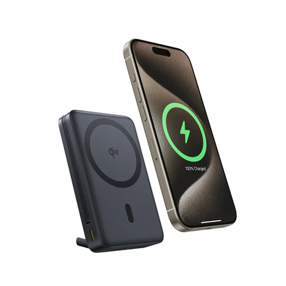 Spoljna bežična baterija Baseus Nomos, 10000mAh, 45W, PD + FQI, 1 x QI - 2 x USB-C, Crna P10078800123-00