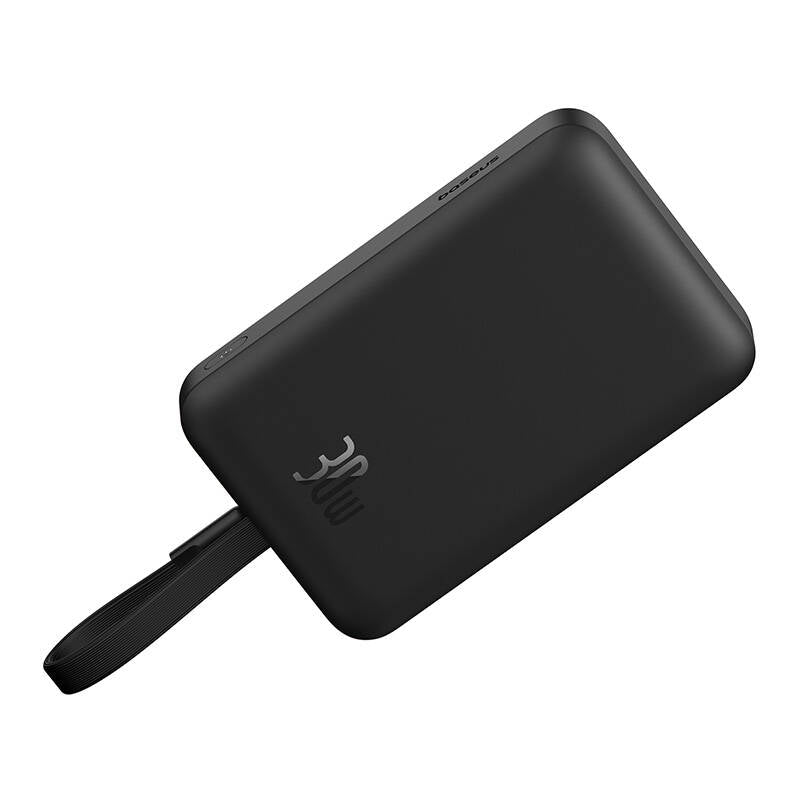 Wireless External Battery Baseus Magnetic Mini, 10000mAh, 30W, PD + FQI, 1 x QI - 2 x USB-C, Black P1002210B113-00