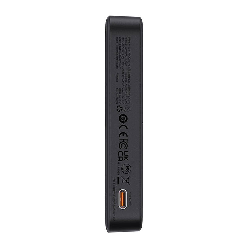 Spoljna bežična baterija Baseus MagPro PPCXZ05, 5000mAh, 20W, PD + FQI, 1 x QI - 1 x USB-C, Crna, Ponovo zapečaćena P10064101123-00