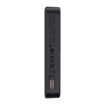Spoljna bežična baterija Baseus MagPro PPCXZ05, 5000mAh, 20W, PD + FQI, 1 x QI - 1 x USB-C, Crna, Ponovo zapečaćena P10064101123-00