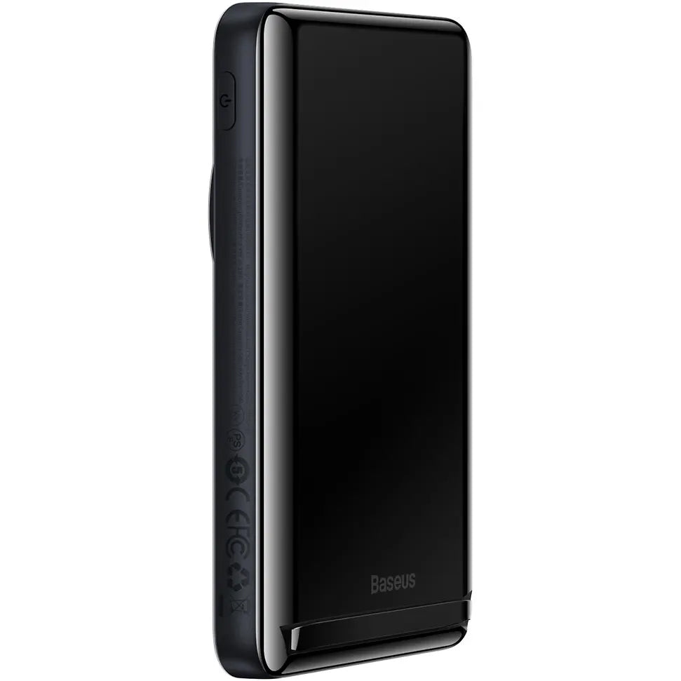 Baseus Magnetic Bracket Wireless External Battery, 10000mAh, 20W, PD + FQI, 1 x QI - 1 x USB-C, Blue PPCX000203 PPCX000203 