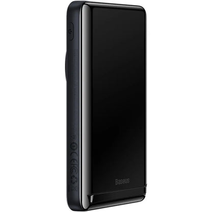 Baseus Magnetic Bracket Wireless External Battery, 10000mAh, 20W, PD + FQI, 1 x QI - 1 x USB-C, Blue PPCX000203 PPCX000203 