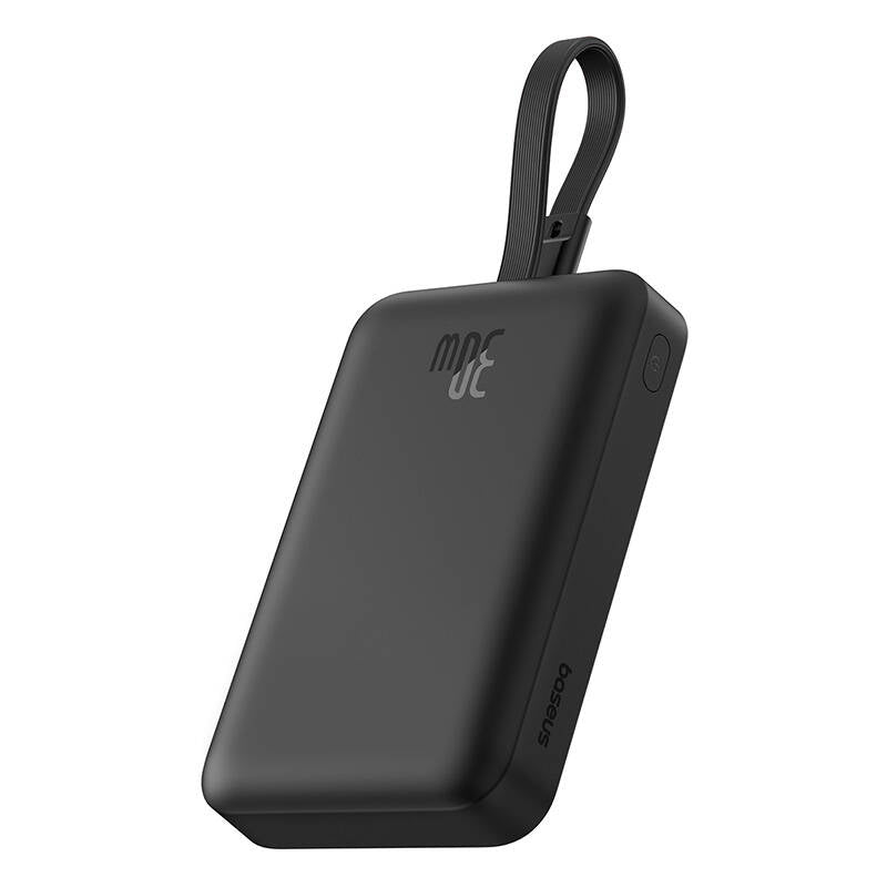 Wireless External Battery Baseus Magnetic Mini, 10000mAh, 30W, PD + FQI, 1 x QI - 2 x USB-C, Black P1002210B113-00