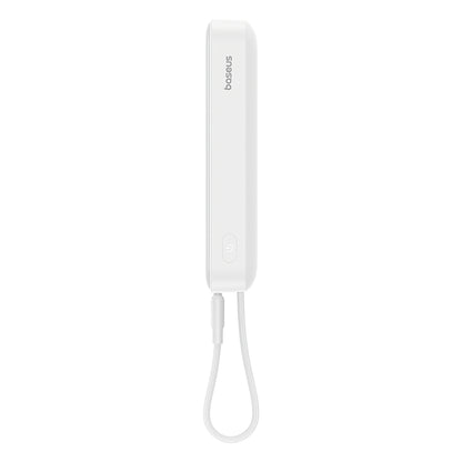 Wireless External Battery Baseus Magnetic Mini, 10000mAh, 30W, PD + FQI, 1 x QI - 2 x USB-C, White P1002210B223-00