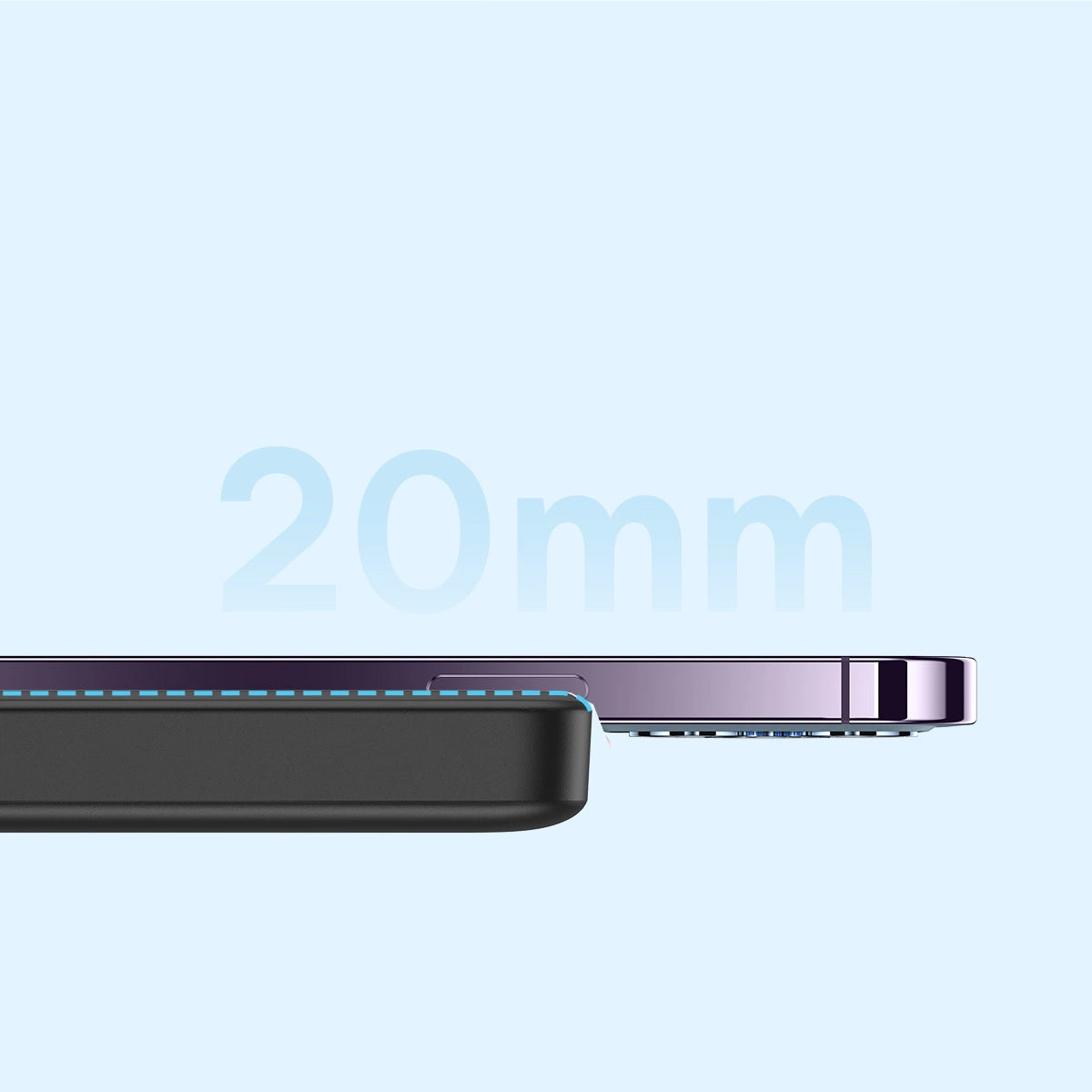 Baseus Magnetic Mini Wireless External Battery, 10000mAh, 20W, PD + FQI, 1 x QI - 1 x USB-C, Black PPCX070001