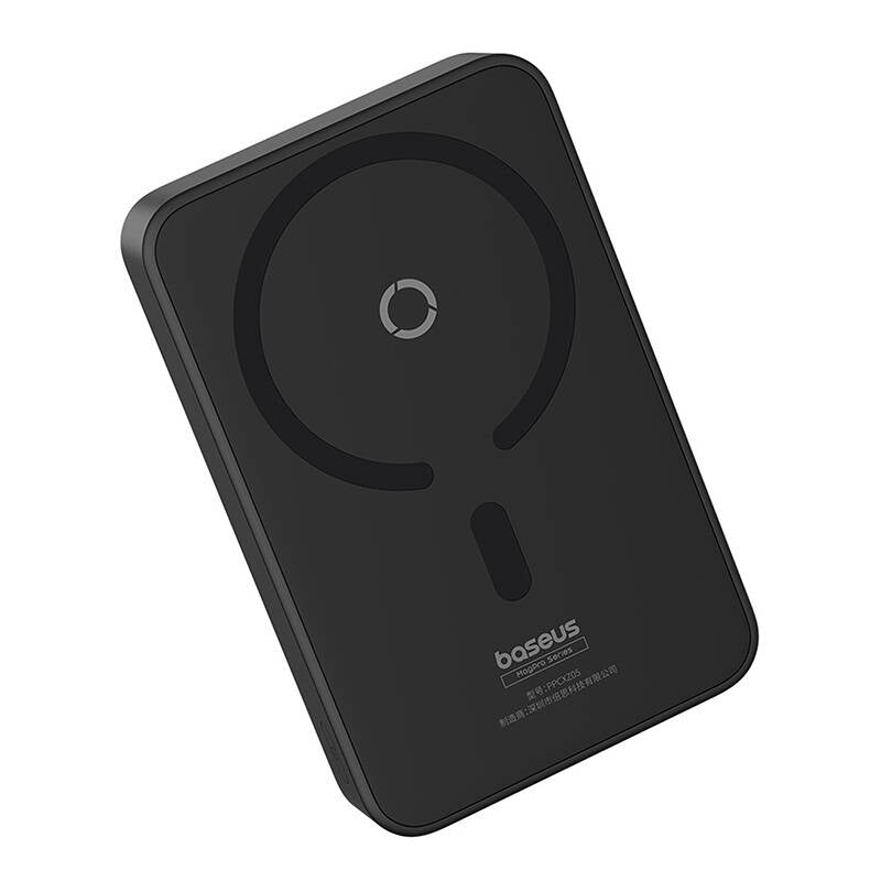Spoljna bežična baterija Baseus MagPro PPCXZ05, 5000mAh, 20W, PD + FQI, 1 x QI - 1 x USB-C, Crna, Ponovo zapečaćena P10064101123-00