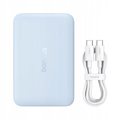 Bežična Eksterna Baterija Baseus EnerFill FM11 Ultra-Mini, 10000mAh, 22.5W, PD + FQI, 1 x QI - 1 x USB-C, Plava P1008210E313-00