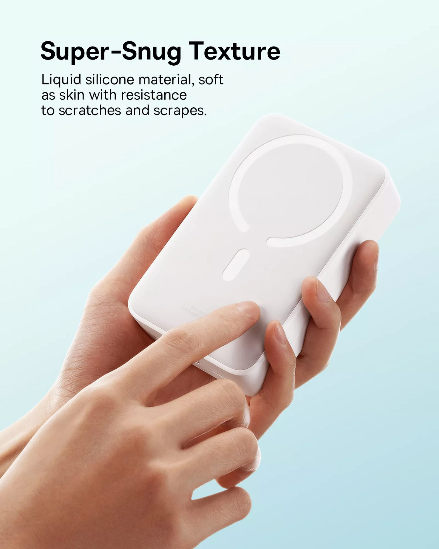 Bežična eksterna baterija Baseus EnerFill FM41 Mini, 20000mAh, 20W, PD + FQI, 1 x QI - 1 x USB-C, Bela E0027U01