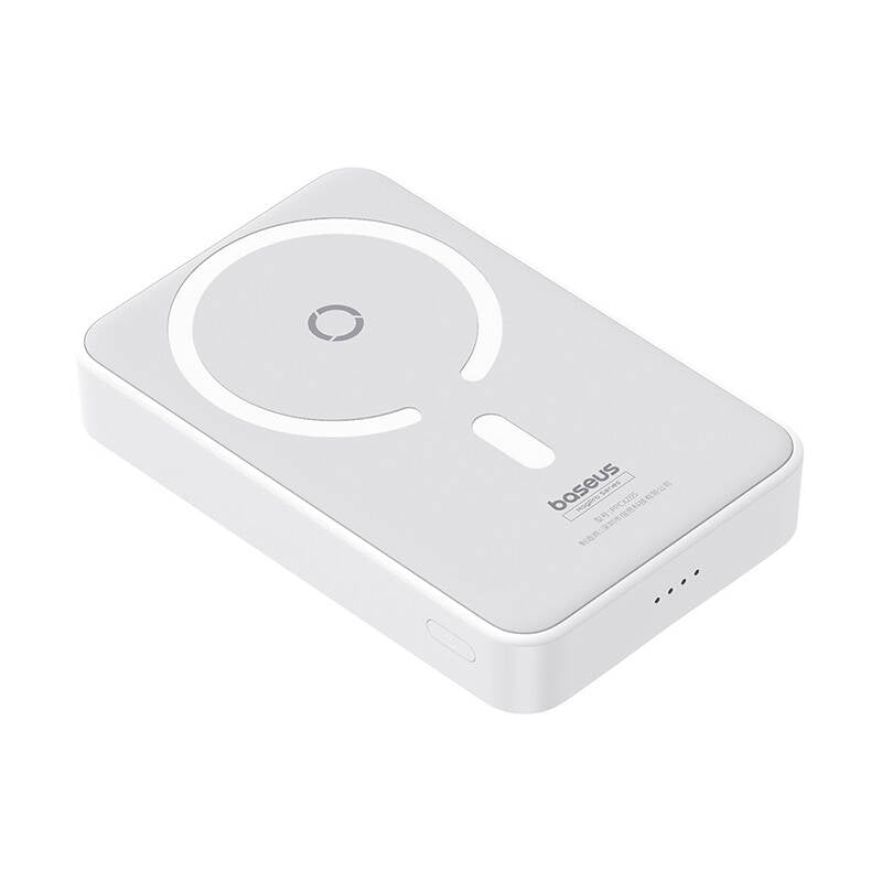 Spoljna bežična baterija Baseus MagPro PPCXZ05, 5000mAh, 20W, PD + FQI, 1 x QI - 1 x USB-C, Bela P10064101223-00