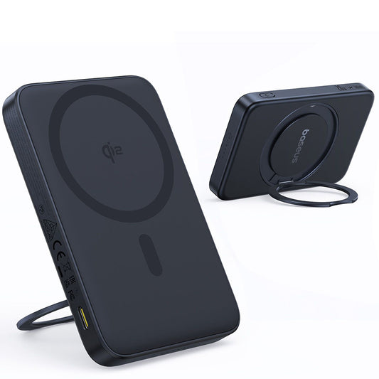 Eksterna bežična baterija Baseus PicoGo, 5000mAh, 20W, PD + FQI, 1 x QI - 1 x USB-C, Crna P10076802123-00