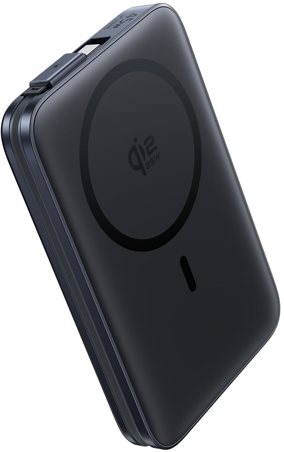 Bežična eksterna baterija Baseus PicoGo AM61, 10000mAh, 45W, PD + FQI, 1 x QI - 2 x USB-C, Crna E0028V00