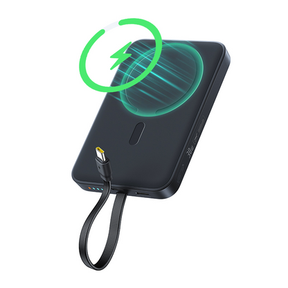 Baseus EnerFill FM11 bežna eksterna baterija, 10000 mAh, 30 W, PD + FQI, 1 x QI – 2 x USB-C, crna E0028904
