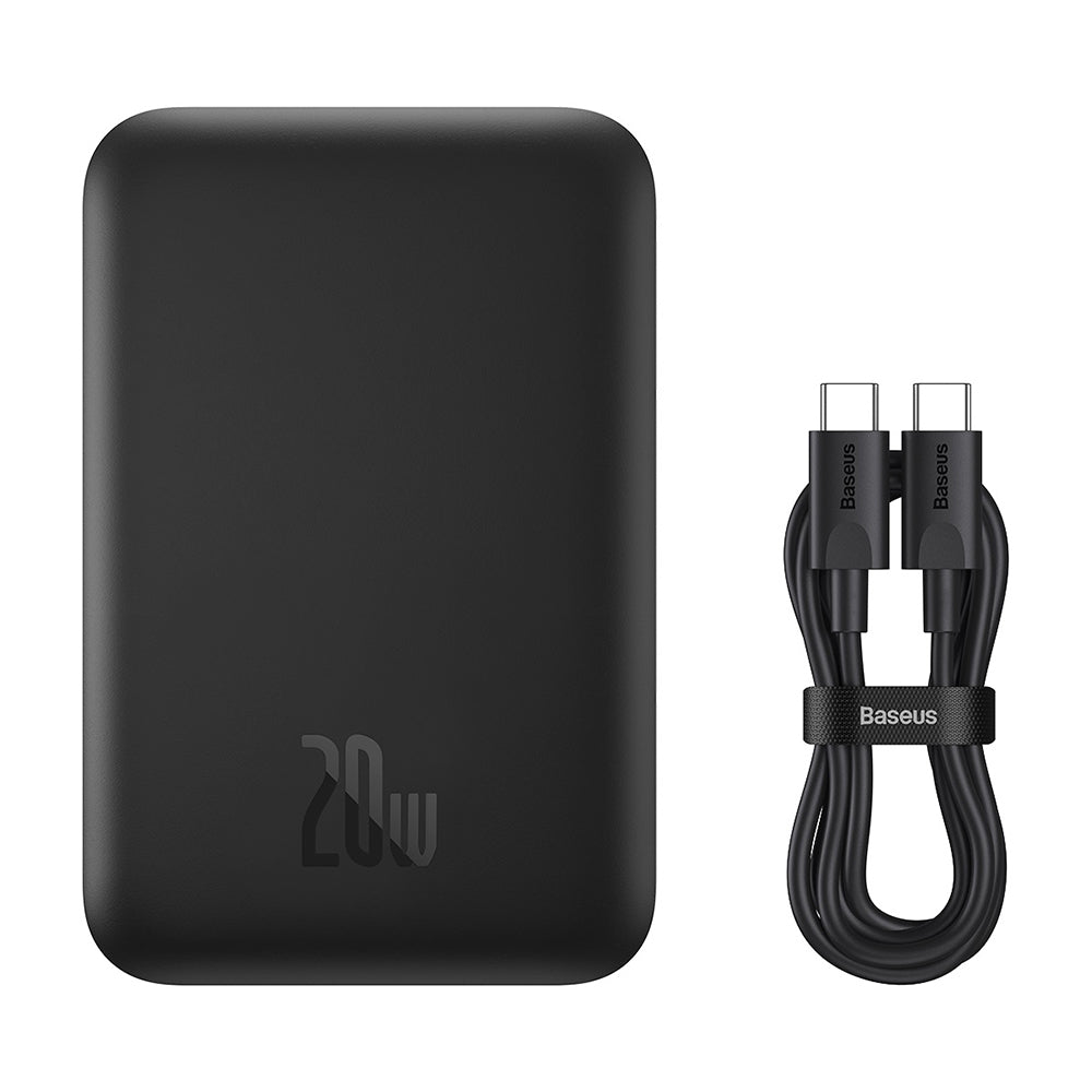 Baterija Eksterna Wireless Baseus Mini Air, 6000mAh, 20W, PD + FQI, 1 x QI - 1 x USB-C, Crna P10059002113-00