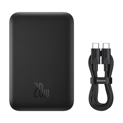 Baterija Eksterna Wireless Baseus Mini Air, 6000mAh, 20W, PD + FQI, 1 x QI - 1 x USB-C, Crna P10059002113-00