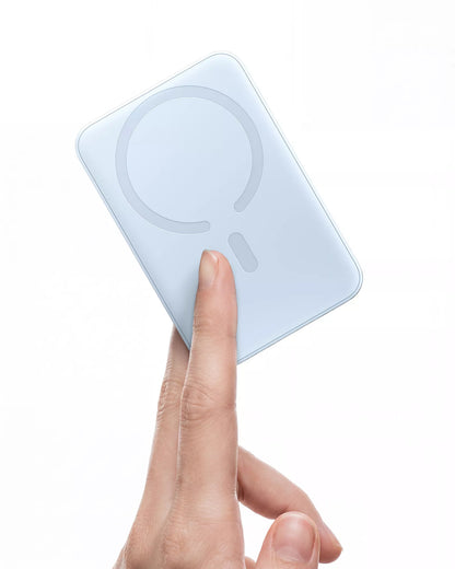 Bežična Eksterna Baterija Baseus EnerFill FM11 Ultra-Mini, 10000mAh, 22.5W, PD + FQI, 1 x QI - 1 x USB-C, Plava P1008210E313-00