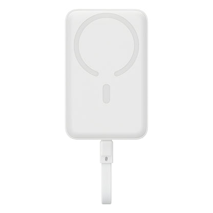 Wireless External Battery Baseus Magnetic Mini, 10000mAh, 30W, PD + FQI, 1 x QI - 2 x USB-C, White P1002210B223-00