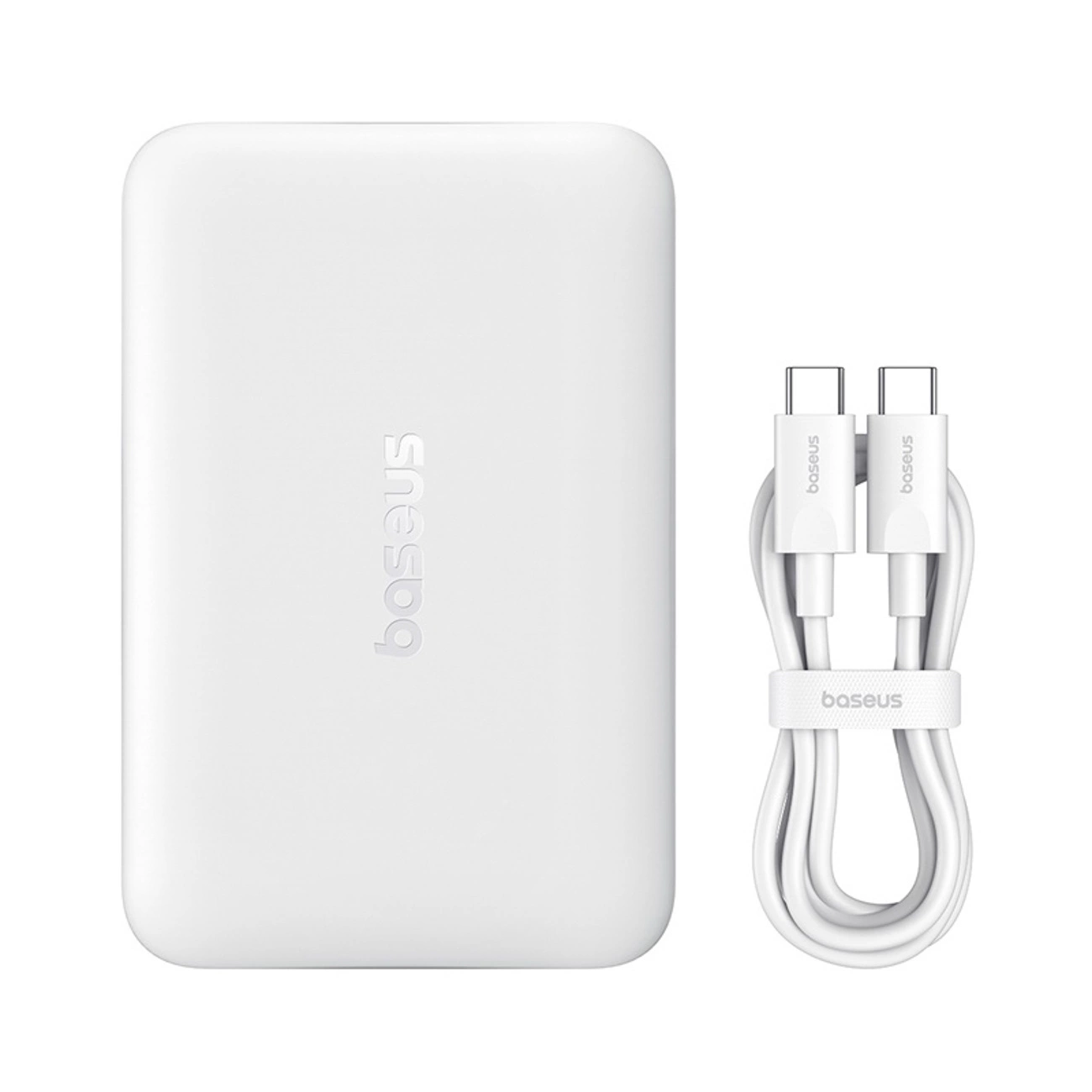 Spoljna bežična baterija Baseus EnerFill FM11 Ultra-Mini, 10000mAh, 22.5W, PD + FQI, 1 x QI - 1 x USB-C, Bela P1008210E213-00