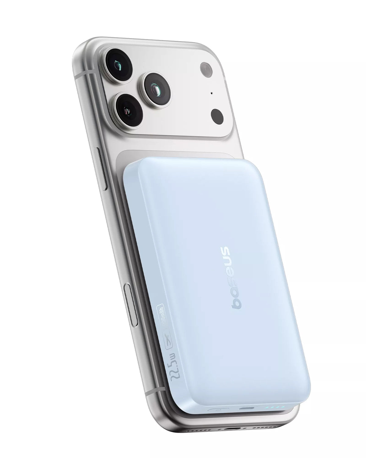 Bežična Eksterna Baterija Baseus EnerFill FM11 Ultra-Mini, 10000mAh, 22.5W, PD + FQI, 1 x QI - 1 x USB-C, Plava P1008210E313-00
