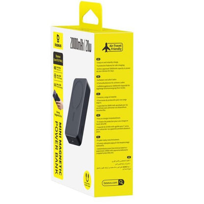 Bežična Eksterna Baterija Baseus EnerFill FM41, 20000mAh, 20W, PD - FQI, 1 x QI - 1 x USB-C, Crna E0027U00