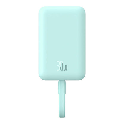 Spoljna bežična baterija Baseus Magnetic Mini, 10000mAh, 30W, PD + FQI, 1 x Lightning - 1 x QI - 1 x USB-C, Plava P1002210B333-00