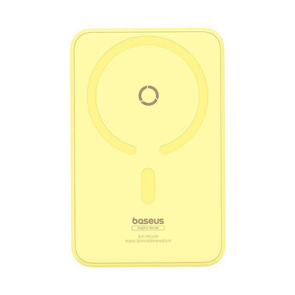 Spoljna Bežična Baterija Baseus MagPro PPCXZ05, 5000mAh, 20W, PD + FQI, 1 x QI - 1 x USB-C, Žuta P10064101Y23-00