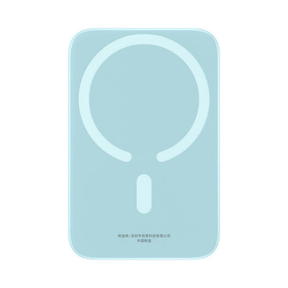 Spoljna bežična baterija Baseus Mini Air, 6000mAh, 20W, PD + FQI, 1 x QI - 1 x USB-C, Plava P10059002313-00