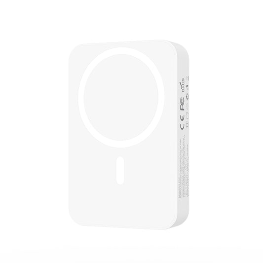 Spoljna baterija Wireless BWOO BO-P59, 10000mAh, 20W, PD + QI, 1 x QI - 1 x USB-C, Bela