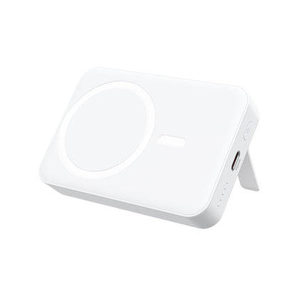 Spoljna baterija Wireless BWOO BO-P59, 10000mAh, 20W, PD + QI, 1 x QI - 1 x USB-C, Bela