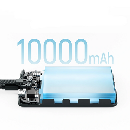 Bežična Eksterna Baterija Cuktech CP132ML, 10000mAh, 22.5W, PD + QI, 2 x USB-C, Bela