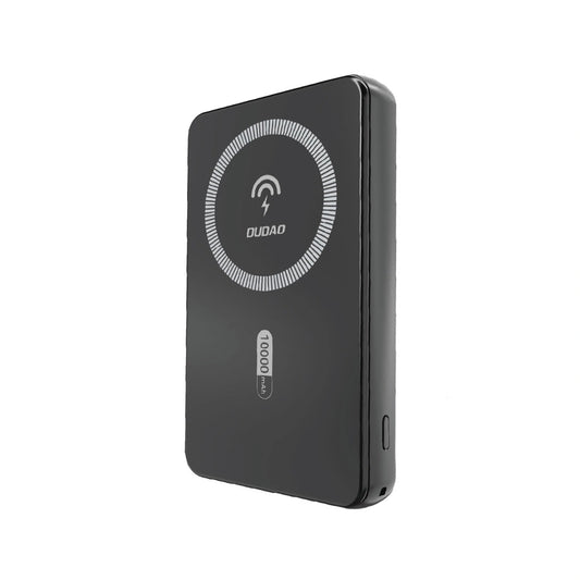 Bežična Eksterna Baterija Dudao K14S, 5000mAh, 20W, QC + PD + FQI, 1 x QI - 1 x USB-A - 1 x USB-C, Crna