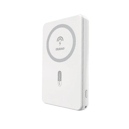Bežična Eksterna Baterija Dudao K14S, 5000mAh, 20W, QC + PD + FQI, 1 x QI - 1 x USB-A - 1 x USB-C, Bela