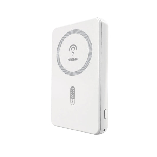 Bežična Eksterna Baterija Dudao K14S, 5000mAh, 20W, QC + PD + FQI, 1 x QI - 1 x USB-A - 1 x USB-C, Bela