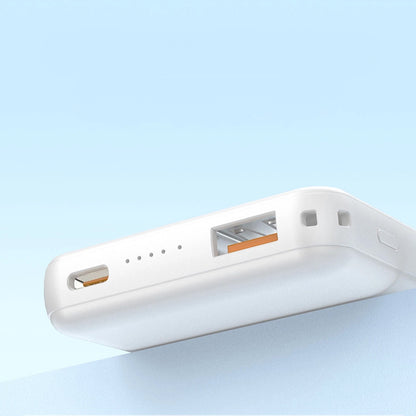 Spoljna bežična baterija Dudao K14S+, 10000mAh, 22.5W, QC + PD + FQI, 1 x QI - 1 x USB-A - 1 x USB-C, Bela