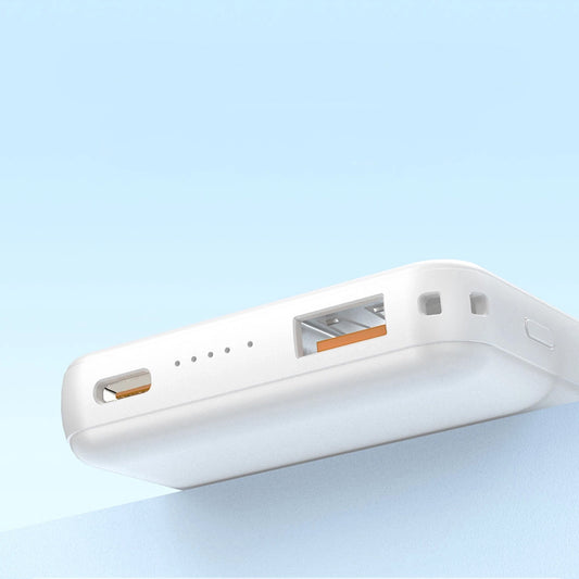 Spoljna bežična baterija Dudao K14S+, 10000mAh, 22.5W, QC + PD + FQI, 1 x QI - 1 x USB-A - 1 x USB-C, Bela
