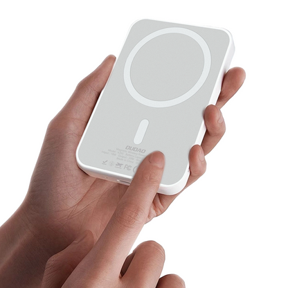 Spoljna baterija Wireless Dudao K26s, 5000mAh, 20W, PD + FQI, 1 x QI - 1 x USB-C, Bela